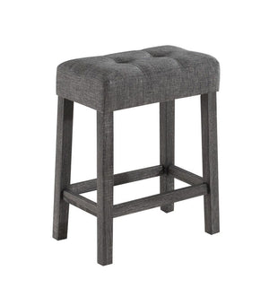 Lux - 3 Piece Counter Height Pub Table With Tufted Linen Stools (Set of 3) by Couch.com