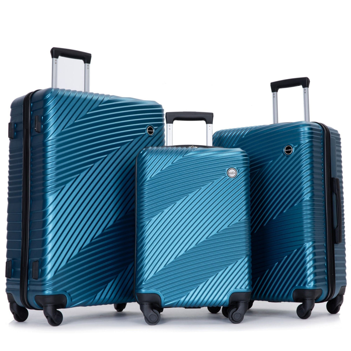 3 Piece Luggage Sets Lightweight Suitcase With Two Hooks, Spinner Wheels, by Couch.com