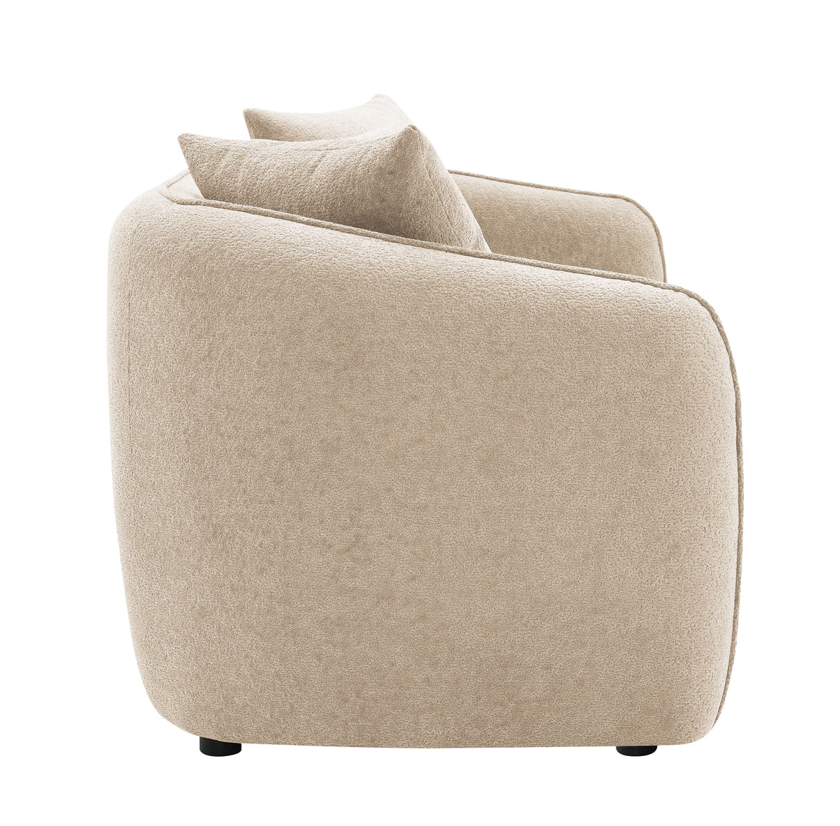 Keith - Chenille Sofa With 3 Matching Color Toss Pillows by Couch.com