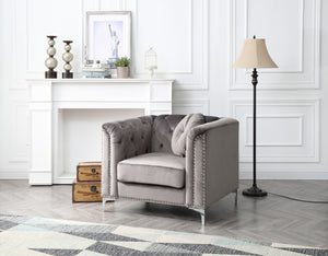 Contemporary Sloped Arm Chair by Couch.com