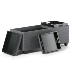 Avalon - Upholstered Storage Ottoman by Couch.com