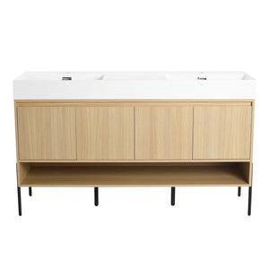 Modern Bathroom Vanity Combo With Single Resin Sink And Storage Cabinet by Couch.com