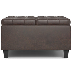 Harrison - Upholstered Coffee Table Storage Ottoman by Couch.com