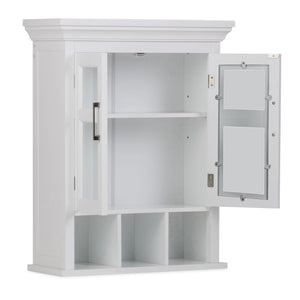 Avington - Two Door Wall Cabinet With Cubbies - Pure White by Couch.com