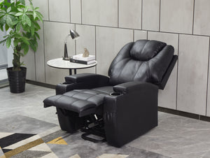 Modern Recliner Chair With Cup Holders, Remote Control by Couch.com