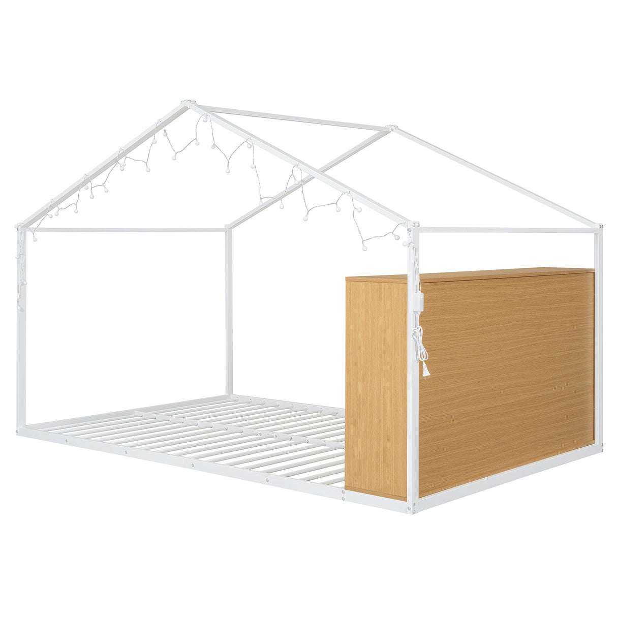 Bed House Frame With Shelves And Lights by Couch.com