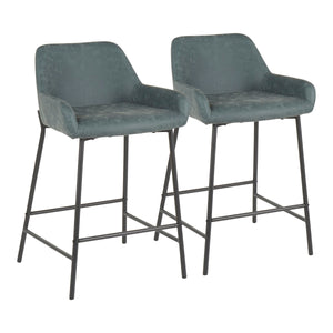 Daniella - Industrial Fixed Height Counter Stool (Set of 2) by Couch.com