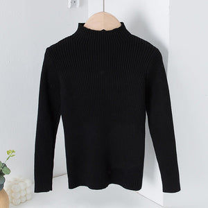 Children's Mock Neck Sweater Knitwear Top