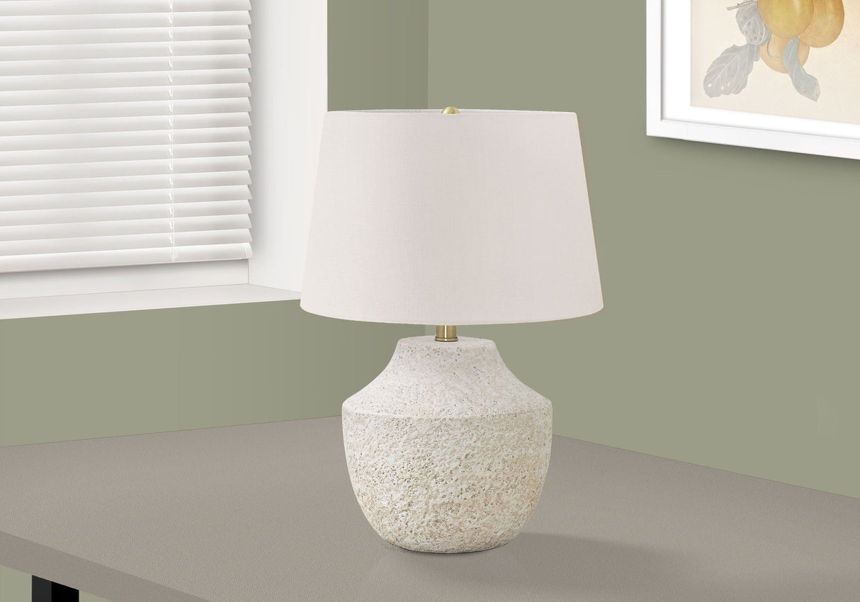 Lighting, Modern Table Lamp, Concrete - Cream by Couch.com