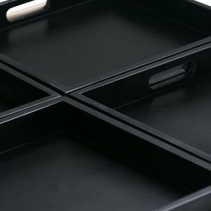 Avalon - Square Coffee Table, Storage Ottoman by Couch.com