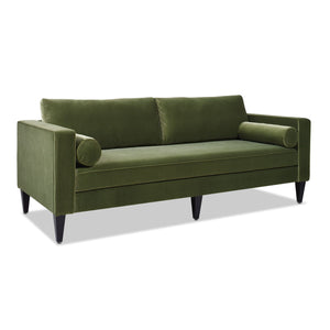 Nicholi - Mid-Century Modern Sofa - Olive Green by Couch.com