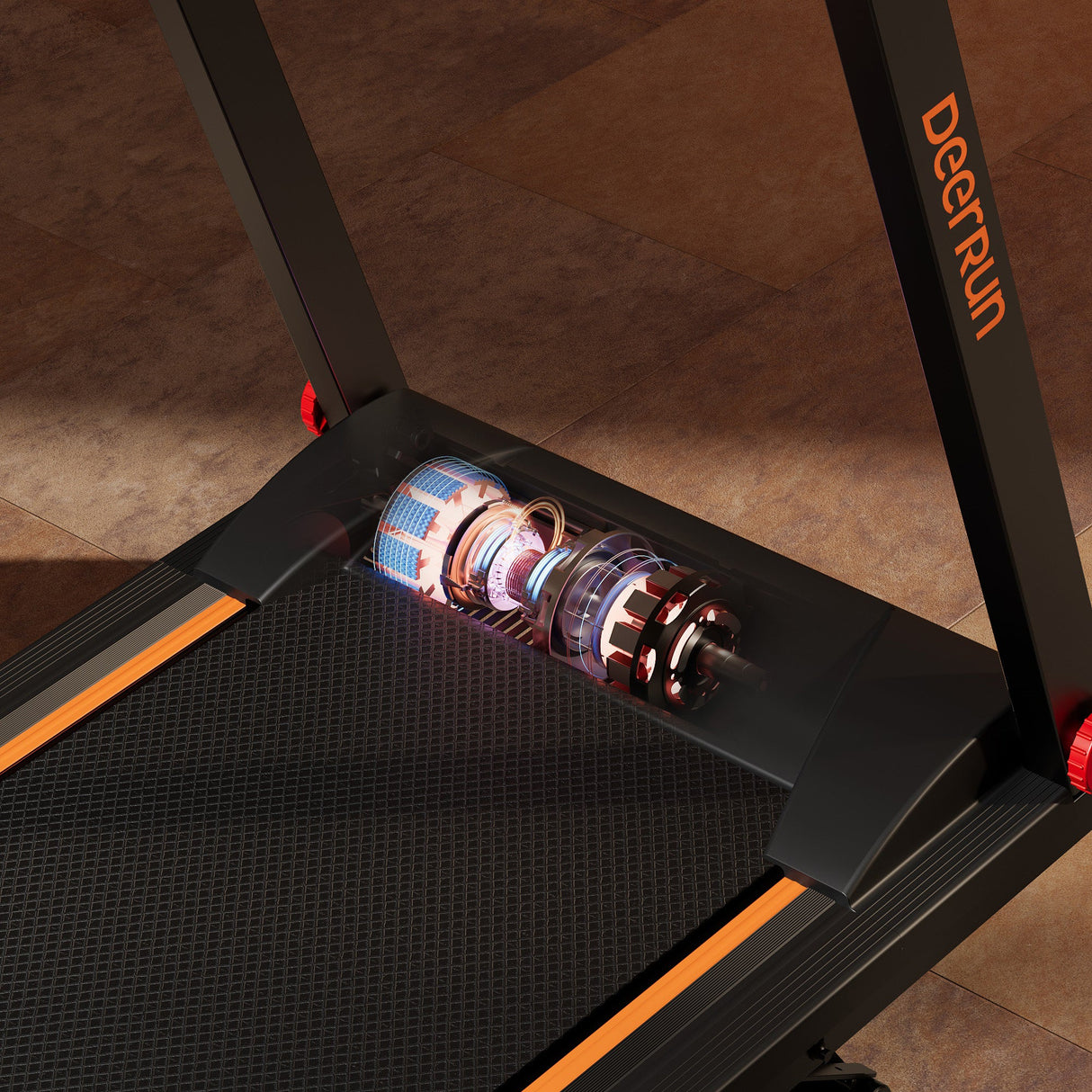 DeerRun All-New 2026 A1 Pro Move+ Smart Foldable Treadmill with 6% Incline & NFC | 350Lbs, 10mph, Black