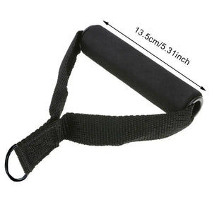 Nylon Tricep Rope Cable Handles: Gym Machine Attachment Set