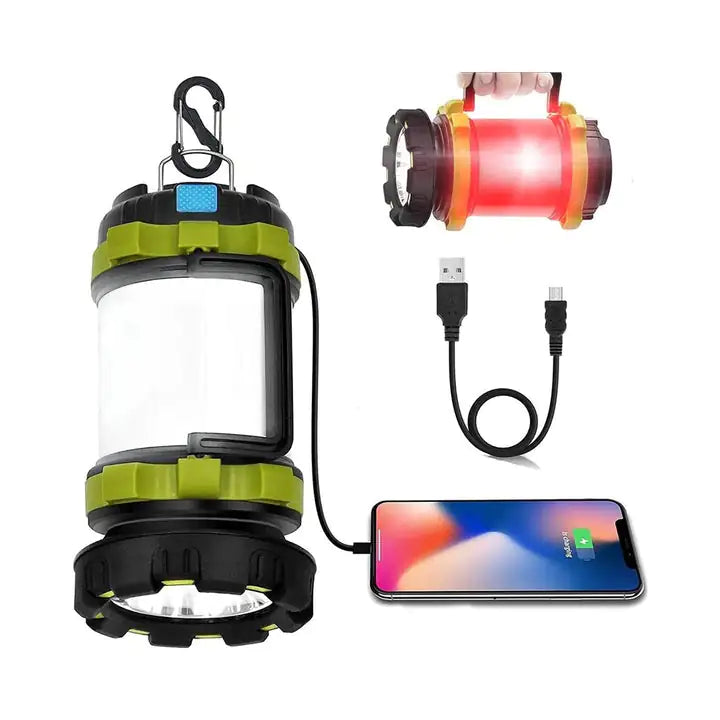 BossLamp Camp Lantern: Dual Light, Dual Power
