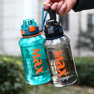 1.2 Liter Large Capacity Sport Water Bottle with Rope Durable Portable Gym Fitness Outdoor Drinking Plastic Bottles Eco-Friendly Plastic Cup Men's high Temperature Resistant Large Capacity Outdoor Portable Water Bottle Sports Fitness Water Bottle