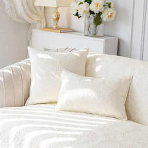 Cotton Quilted Sofa Cover, Non-Slip Couch Protector Fits Backrest, Seat & Armrest