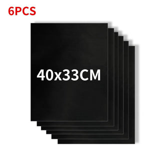 1-6pcs BBQ Grill Mat Non-stick Mat Heat Resistant Grill Mat Outdoor Baking Reusable Barbecue Party Mat 40x50cm Grill Accessories Barbecue Grill Mat Reusable Baking Mat BBQ Sheet Non-Stick for Electric Gas and Charcoal Barbecue Accessories