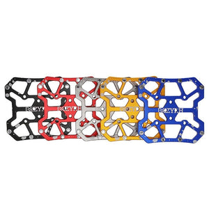 1 Pair Aluminum Alloy Bicycle Clipless Pedal Platform Adapters For Bike Pedals  Mountain Road Bike Accessories Universal Clipless  Alloy Platform Adapters Cleats Pedal