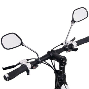 1 Pair Bicycle Rear View Mirror Bike Cycling Wide Range Back Sight Reflector Angle Adjustable Left Right Mirrors Reflective Cycling Wide Angle 360D Rotation Mirror For Mountain Road Cycling Bicycle Electric Bike Mobility Scooter