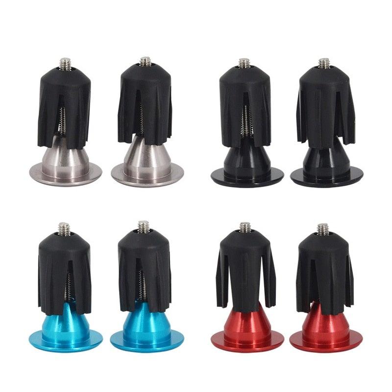 1 Pair Mountain Bike Grip Handle Bar End Cap Aluminium Alloy Handlebar Grips Plugs Caps For Bicycle Handlebar Bar End Plugs Bike Handlebar Caps End Plugs For Most Bicycles Road Bike Mountain Bike