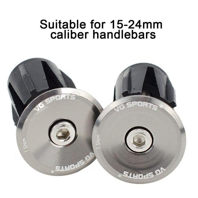 1 Pair Road Folding Bike Handlebar Grip Ends Cap Racing Cycling Handle Bar Plugs Outdoor Cycling Aluminum Bike Handlebar End Plugs Expanding Locking Bar End Caps For Road Bike Mountain Bike