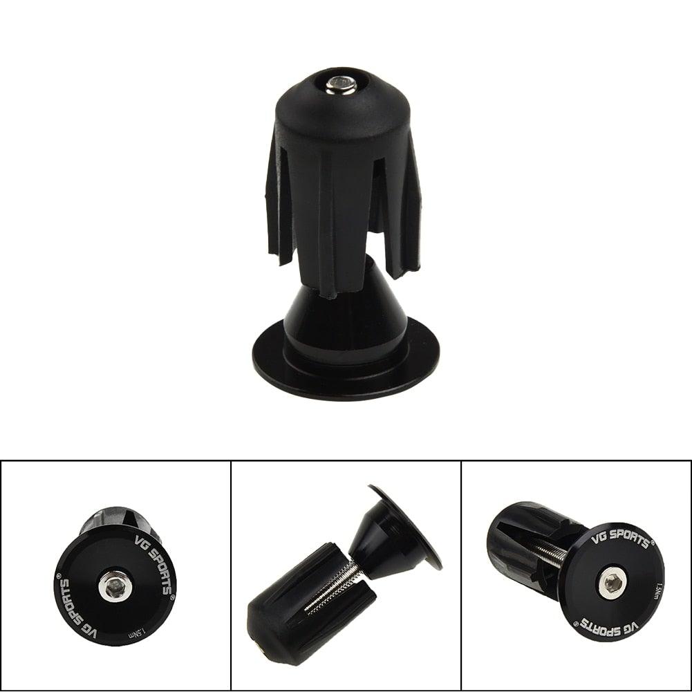 1 Pair Road Folding Bike Handlebar Grip Ends Cap Racing Cycling Handle Bar Plugs Outdoor Cycling Aluminum Bike Handlebar End Plugs Expanding Locking Bar End Caps For Road Bike Mountain Bike