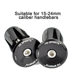 1 Pair Road Folding Bike Handlebar Grip Ends Cap Racing Cycling Handle Bar Plugs Outdoor Cycling Aluminum Bike Handlebar End Plugs Expanding Locking Bar End Caps For Road Bike Mountain Bike