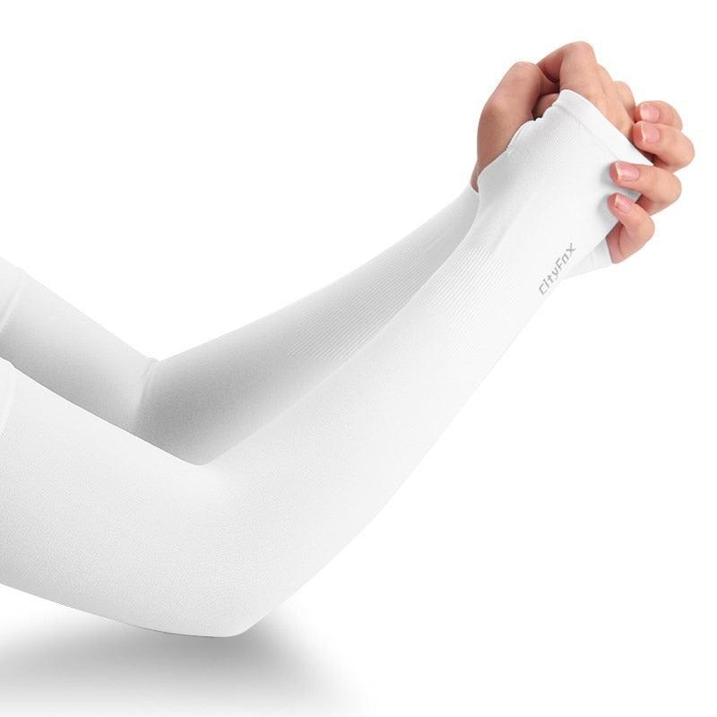 1 Pair Sport Sun Protection Arm Covers Cooling For Men Women Summer Sunblock Cycling Driving Golf Running Unisex Elbow Cover Outdoor Cycling Running Fishing Driving Cool Anti-UV Arm Sleeves For Workout