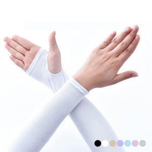 1 Pair Sport Sun Protection Arm Covers Cooling For Men Women Summer Sunblock Cycling Driving Golf Running Unisex Elbow Cover Outdoor Cycling Running Fishing Driving Cool Anti-UV Arm Sleeves For Workout