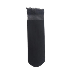 1 Pair Woman Socks Spring New Fashion Socks Solid Color Women Soft Cute Long Socks For Women Mesh Thin Socks High Quality Cotton Invisible Socks For Women