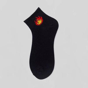 1 Pairs Men Tide Socks Autumn And Winter Low-Cut Solid Color Cotton Socks Maple Leaf Boat Socks Hip-Hop Skateboard Short Socks Unisex Style Boat Socks For Men And Women