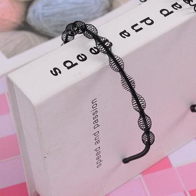 1 pc Fashion Wave Men's Women Unisex Black Wavy Hair Head Hoop Band Sport Headband Hairband Gorgeous Hair Accessories For Men And Women