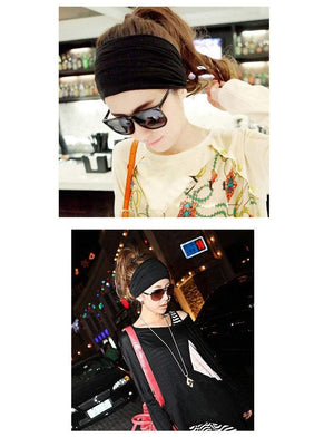 1 PCS Bohemia Wide Cotton Stretch Women Headbands Headpiece Turban Headwear Bandage Hair Bands Bandana Fascinator Gorgeous Hair Accessories For Women