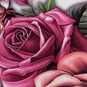 1 Pcs Elegant Temporary Tattoos Stickers Rose Flowers Arm Shoulder Tattoo Waterproof Big Luxury Flower For Womens