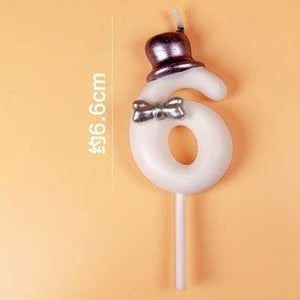 1 Pcs Number 0-9 Birthday Candle Number One Birthday Gold Number Candles Party Celebration Baby Showers Happy Birthday Cake Candles for Kids Adult Wedding/ Party Crown Candle Cake Decoration Tools