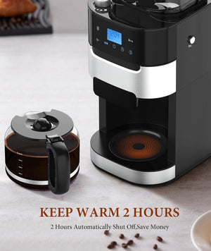 10-Cup Drip Coffee Maker with Built-In Grinde CM8025