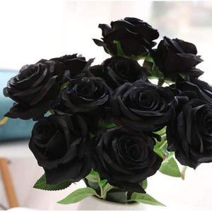 10-Pack: Nubry Artificial Silk Rose Flower Bouquet
