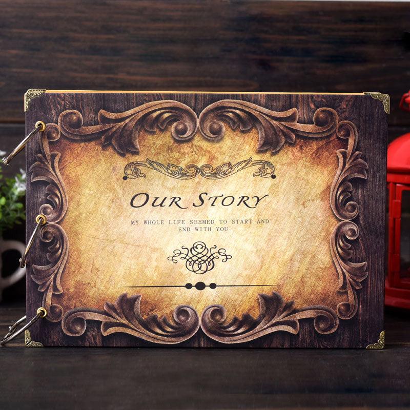 10 Pages DIY  Album Scrapbook Our Story Series Handmade Photo Albums for Lover Baby Wedding Stickers Scrapbooking  Home Decor House Decoration DIY Memorable Gifts For Loved Ones