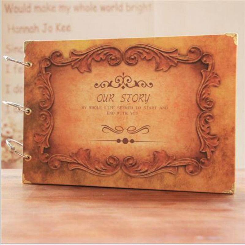 10 Pages DIY  Album Scrapbook Our Story Series Handmade Photo Albums for Lover Baby Wedding Stickers Scrapbooking  Home Decor House Decoration DIY Memorable Gifts For Loved Ones