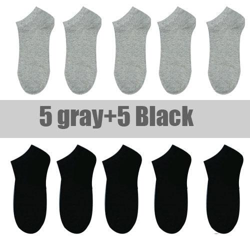 10 Pairs Solid Color Women Socks Breathable Sports socks Casual Boat socks Comfortable Cotton Ankle Socks