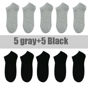 10 Pairs Solid Color Women Socks Breathable Sports socks Casual Boat socks Comfortable Cotton Ankle Socks