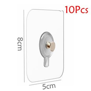 10 Pcs Punch-Free Non-Marking Strong Adhesive Screw Stickers Wall Picture Hook Invisible Traceless Hardware Drywall Hooks Towel Hook Self Adhesive Key Holder Wall Hook Clothes Coat Robe Hooks Cabinet Closet Door Hanger
