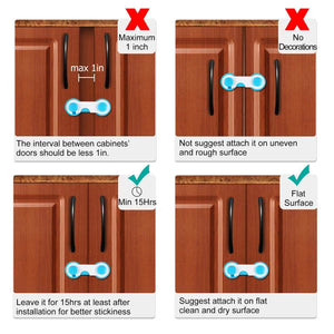 10-Piece: Kids Cabinet Strap Safety Locks