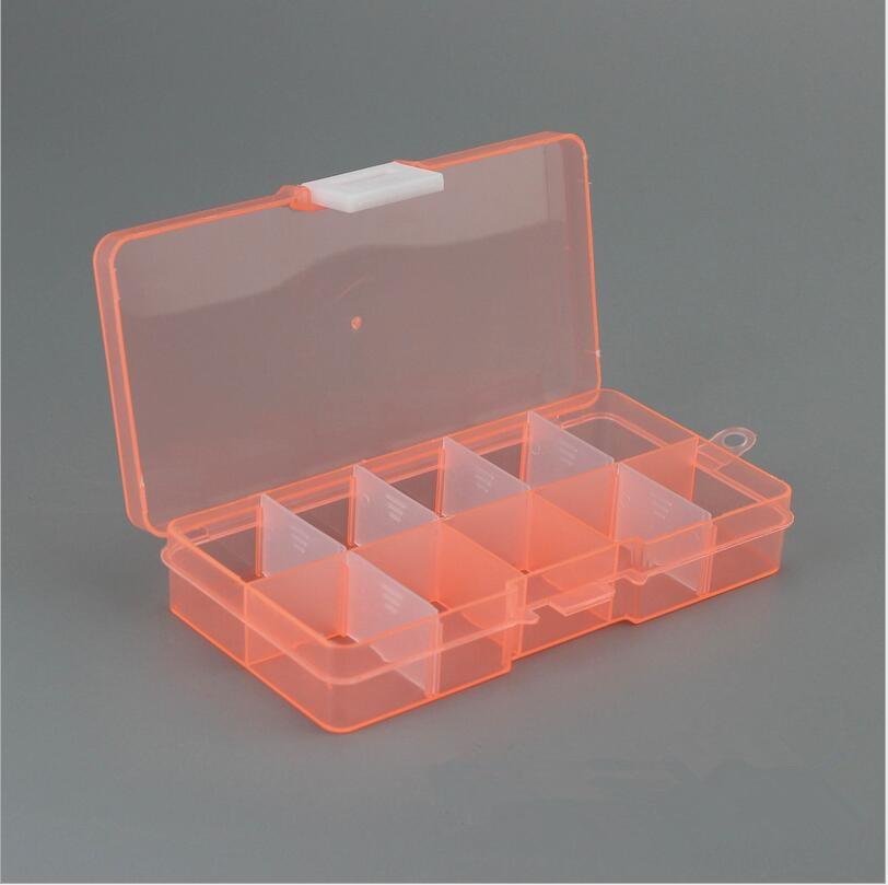 10 Slots Adjustable Plastic Jewelry Box Storage Case Craft Jewelry Organizer Beads  Jewelry Making Jewelry Organizer Adjustable Storage Box Plastic Compartments Organizer for Jewelry