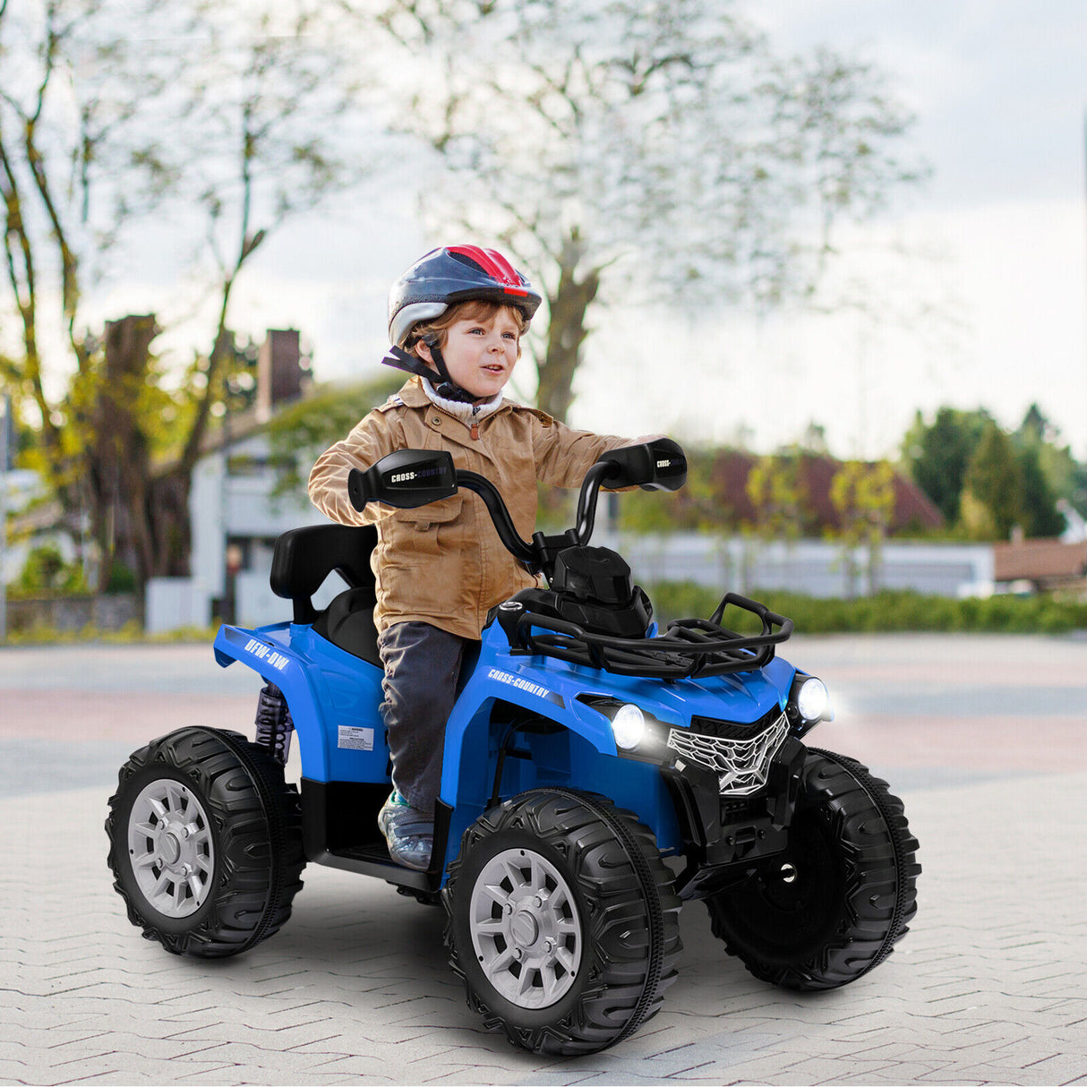12V Kids Ride On ATV 4 Wheeler with MP3 and Headlights-Red