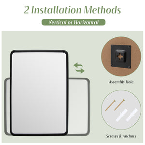 Rectangular Wall Mount Bathroom Mirror Vanity Mirror-M