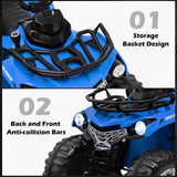 12V Kids Ride On ATV 4 Wheeler with MP3 and Headlights-Red