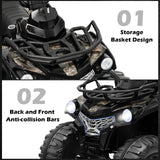 12V Kids Ride On ATV 4 Wheeler with MP3 and Headlights-Red