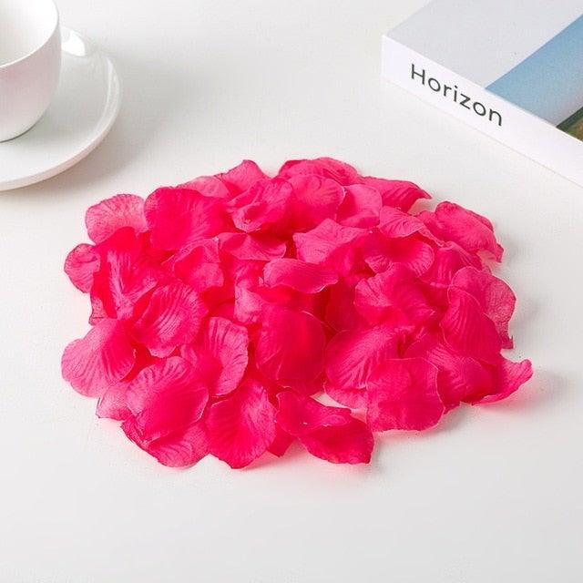 1000PCs Fake Separated Deodorized Rose Petals Party Decorations Artificial Flowers Romantic Wedding Marriage Accessories For Valentine Gifts