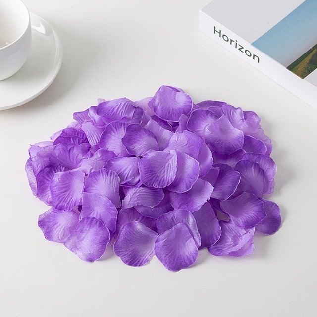 1000PCs Fake Separated Deodorized Rose Petals Party Decorations Artificial Flowers Romantic Wedding Marriage Accessories For Valentine Gifts